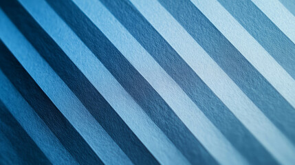 Poster - angled ribbed blue paper texture for creative design and background concepts