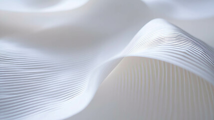 Poster - Abstract white ribbed paper texture for background and design concepts