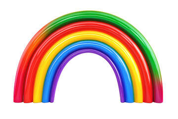 Poster - 3D rainbow arch and its potential uses in graphic design.