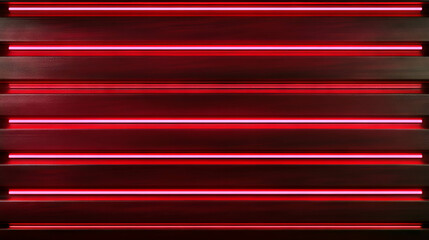 Poster - Vibrant neon horizontal ribbed texture for modern design and light installations