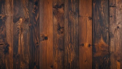 Poster - Dark rustic wood texture background with seamless planks showcasing natural grain patterns ideal for home decor and design projects.
