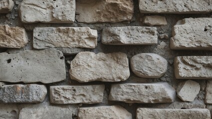 Poster - Natural weathered stone and cement wall texture for architectural and design backgrounds.