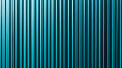Poster - Neon teal ribbed plastic texture for modern design and background concepts
