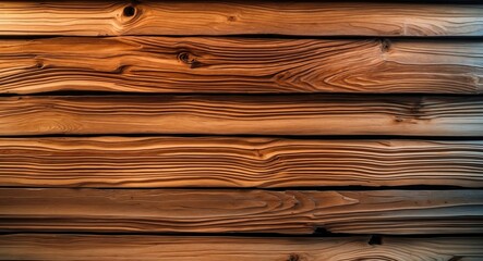 Poster - Natural textured wood paneling background featuring rich grain patterns and warm earthy tones. Ideal for rustic or organic design applications.