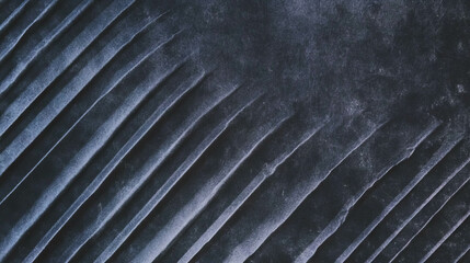 Poster - Grey ribbed paper texture with light stripes for creative background design