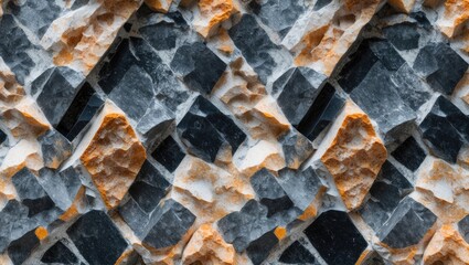 Poster - Granite texture background featuring a unique natural pattern with rich colors and intricate details perfect for design and construction projects.