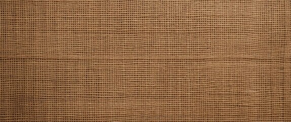 Poster - Brown woven hessian burlap texture background in light beige tones ideal for organic and rustic design projects.
