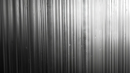 Poster - Abstract vertical ribbed plastic texture for creative design backgrounds