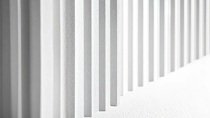 Poster - Subtle vertical ribbed white paper texture for background design