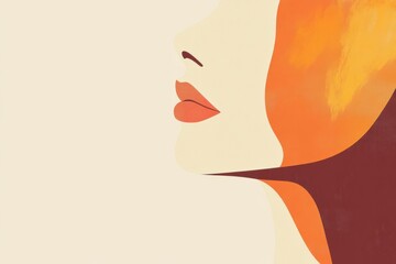 Wall Mural - Creative minimalist illustration representing female empowerment for International Womens Day celebration. Generative AI