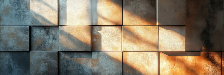 Poster - abstract wall texture with shifting colors and light patterns for modern design
