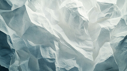 Poster - Subtle texture of white crinkled paper for design and background