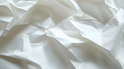 Poster - Lightly creased and folded white paper texture for creative design projects