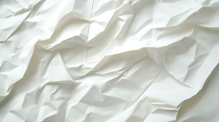 Poster - Texture of lightly folded white paper for creative design and background