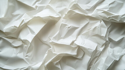 Poster - Texture of lightly folded white paper for creative and design projects