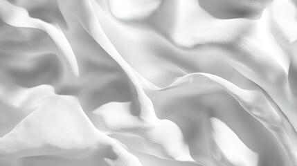 Poster - White wrinkled paper texture with elegant pattern design