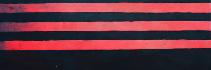 Poster - Vibrant horizontal stripes texture with bold colors for creative design