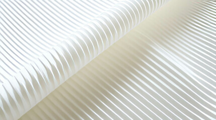 Poster - Ribbed white paper texture with widely spaced lines for design and crafts