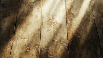 Poster - Rustic wooden texture with subtle carvings and soft light play for interior design