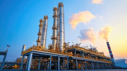 Poster - Industrial desulfurization unit removing hydrogen sulfide from gas streams