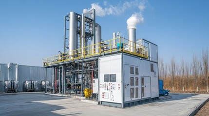 Poster - Industrial desulfurization unit removing hydrogen sulfide from gas streams