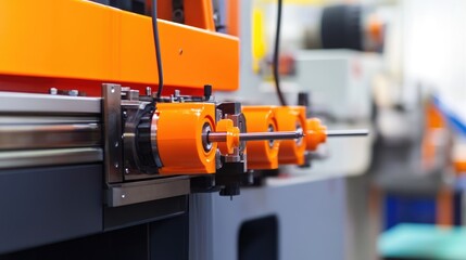 Poster - Injection molding machine cooling newly formed plastic parts before ejection