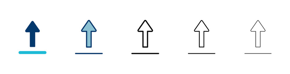 Poster - Upload icon vector isolated on white background. Upload sign icon. Upload button. Load symbol.