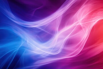 Leinwandbilder - Colorful light swirls create an abstract background with vibrant hues of blue, pink, and purple at night. Generative AI