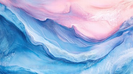 Poster - Abstract Fluid Art Represents Colorful Flows of Water and Light