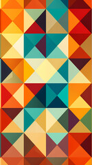 Fototapete - clean and symmetrical geometric shapes design poster background