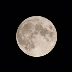 full moon in the night sky