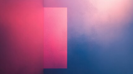 Leinwandbilder - Abstract artwork featuring vibrant colors blending in a smooth gradient with soft shapes creating a calming atmosphere. Generative AI