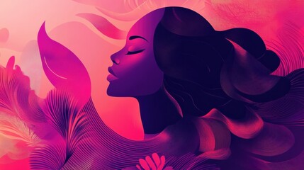 Poster - Celebrate resilience and empowerment with a bold International Womens Day campaign poster featuring a modern artistic illustration. Generative AI