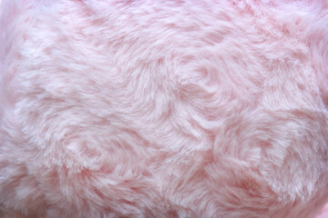 Wall Mural - Pink fur background artificial soft smoot texture