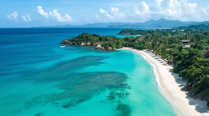 Photographs of serene beaches with turquoise waters are in high demand.