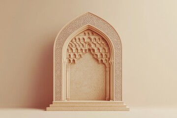 Wall Mural - This is an arabesque design of a decorative archway structure