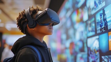 Poster - Revolutionizing learning experience with vr headset and controller in classrooms immersive educational environment for students