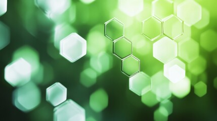 Poster - Creating vertical gradient bokeh transitions over hexagonal patterns digital art abstract environment close-up view visual design