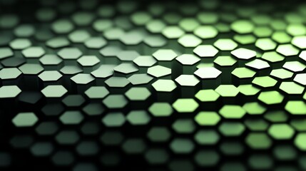 Poster - Transitioning vertical gradient over hexagon bokeh digital art virtual studio abstract viewpoint lightplay concept