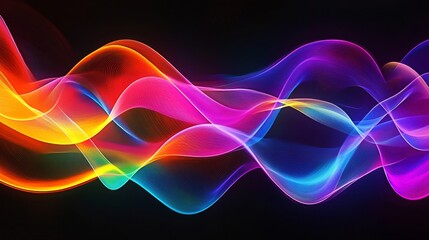 Poster - Dynamic color waves transforming urban landscapes cityscapes digital art vibrant environment artistic perspective