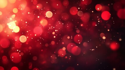 Poster - Captivating red abstract display art studio digital artwork creative environment close-up vibrant sparkling bokeh