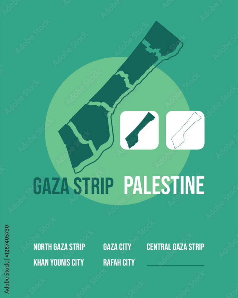 Gaza Strip Map – Detailed GAZA Map Showing Cities and Regions Within ...