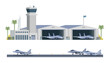 © Lemonstocks - Military Airbase Vector Illustration. Aircraft, Vehicles, Staff, and Editable Modular Infographic Elements