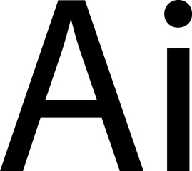 Aufkleber - AI Artificial intelligence icon. Generate vector. Ai enter by command prompt to generate ideas. Chat with Ai. Element for web app design, computer help assistant isolated on transparent background.
