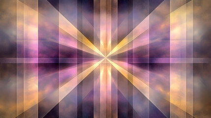 Poster - Colorful abstract background featuring a star at the center with vibrant hues and dynamic patterns