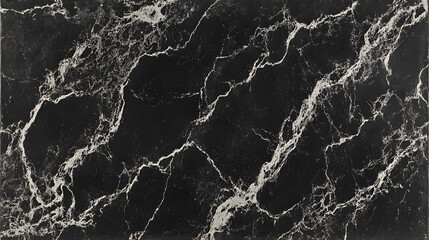 Aufkleber - black marble tile featuring striking white veins suitable for flooring and interior design applicati