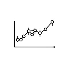 Poster - Ascending Data: An abstract illustration showcases a line graph charting an upward trend, with key data points highlighted, it represents the concept of progress.