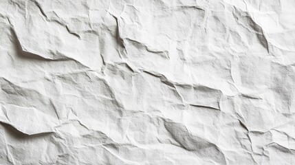 Sticker - Wrinkled White Paper Texture Background