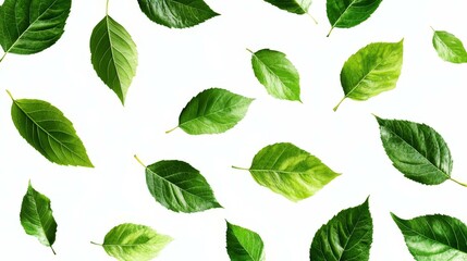 Wall Mural - Fresh Green Leaves Pattern Design