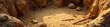 © chanwut - Excavation site with tools, brushes, and archaeological findings, fossils, dig